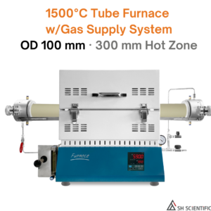 1500°C – Tube Furnace w/Gas Supply System – OD 100mm