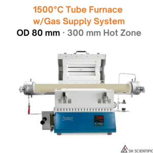 1500°C – Tube Furnace w/Gas Supply System – OD 80mm