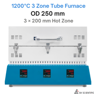 3 Zone – 250TG200-3 – 1200°C – Tube Furnace – OD 250mm