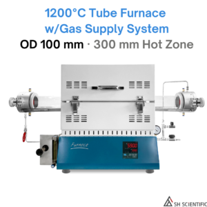 1200°C – Tube Furnace w/Gas Supply System – OD 100mm