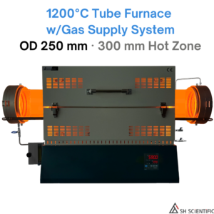 1200°C – Tube Furnace w/Gas Supply System – OD 250mm