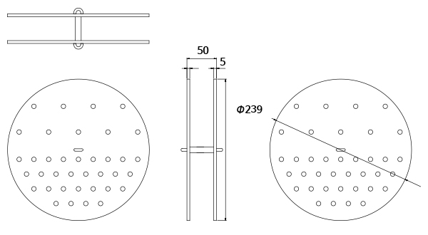 Qs1 Diffuser Riser Quartz Gas Diffuser for 80mm Tube | SH-QDS-80